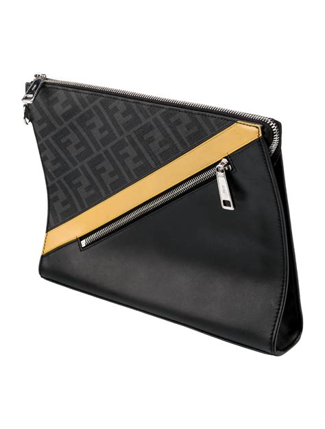 fendi diagonal clutch